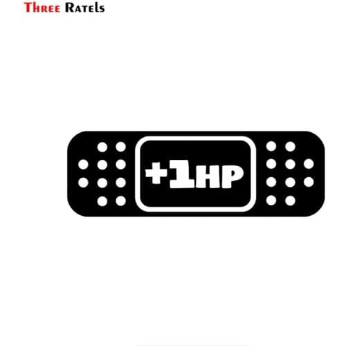 Three Ratels FTZ-92# 20X6.8CM Cartoon +1HP BAND AID JDM Decal Car Sticker Accessories Vinyl