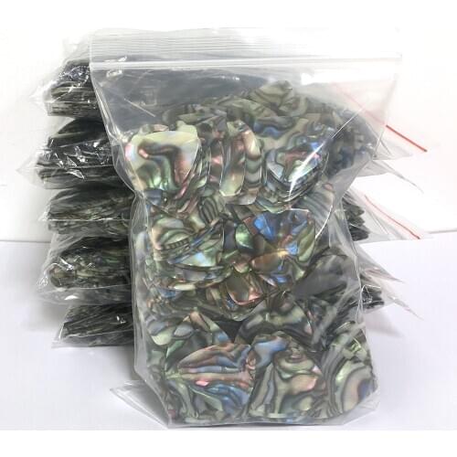 Wholesale 500pcs/lot Abalone Seashell 0.71mm Medium Celluloid Big Rounded Triangle Guitar Picks