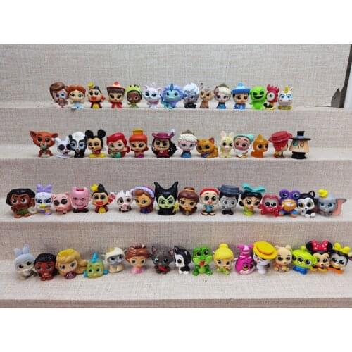 5-10Pcs Original Disney Doorables Princess Dolls Series 4 & 5Cartoon Monsters Toy MINI SIZE Rare Collection No Dups Gift Kids