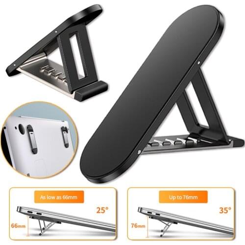 Laptop Heat Dissipation Stand Foldable Semi-metal Non-slip Tablet Stand Bracket Notebook Holder for MacBook Air Pro Huawei