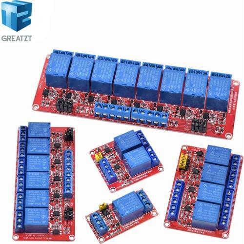 Relay module 1 2 4 6 8 Channel 5V 12V Relay Module Board Shield with Optocoupler Support High and Low Level Trigger for Arduino