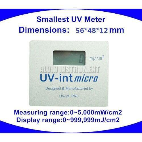 UV Meter UV integrator Radiometer UV tester detector monitor checker Smallest UV Meter 56X48X12mm Free shipping