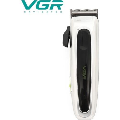 VGR 010 hair trimmer rechargeable hair clipper haircut machine adjustable blade oilhead clipper white hair carving clipper
