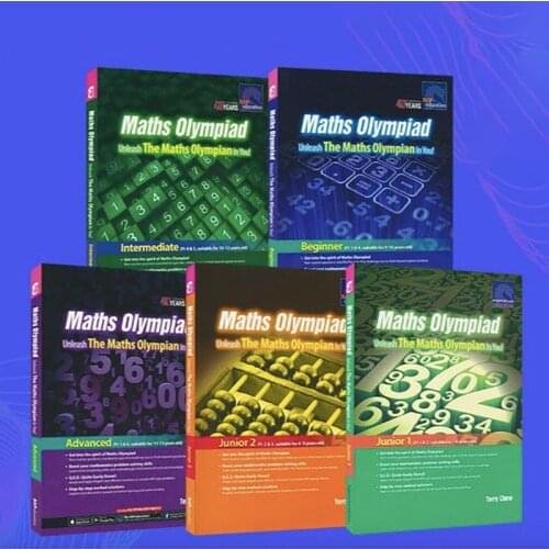 5 Books/Set 7-12 Years Old SAP Maths Olympiad Grade 1-6 Mathematical Thinking Books for Children Libros