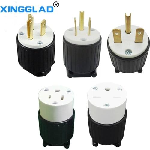 American Standard UL Certified 15A 20A Power Plug Adapter Generator Industrial Equipment Assembly Connector Socket