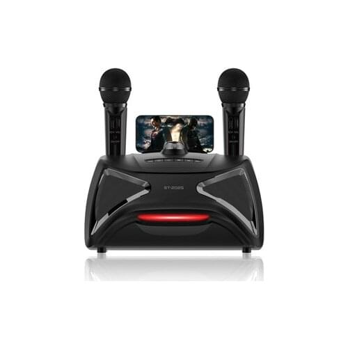 Wireless dual microphone bluetooth speaker home karaoke subwoofer portable outdoor sound column audio home theater music center