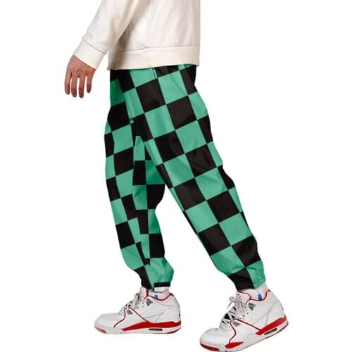 Cosplay Anime Demon Slayer Pants for Male Pattern Kimetsu No Yaiba Cosplay Pants Carnaval Men Casual Cosplay Gift for Friend