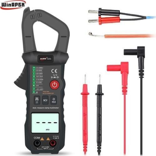 Digital Clamp Meter Accuracy LCD AC/DC 600A Current 700V Voltage Amp Ohm Capacitance Diode Temp Tester RMS NVC Auto Multimeter