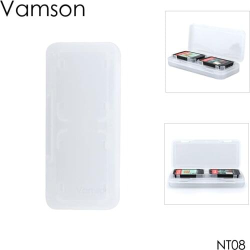 Vamson for Nintendo Switch Portable Storage Box 4Pcs Game Cards Case for NS Switch Lite Protective Cover Hard Shell NT08