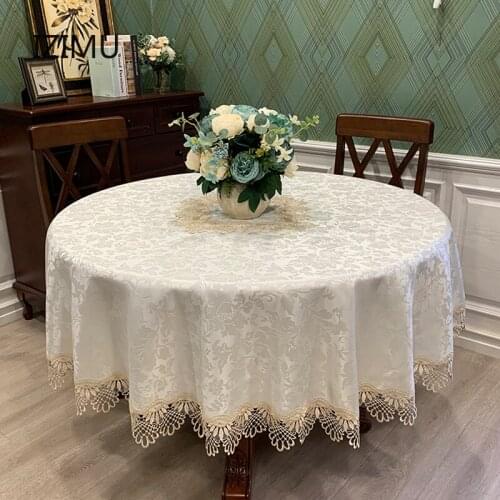 IZIMU Satin Tablecloths On The Table