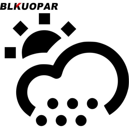BLKUOPAR for Weather Car Stickers Fashionable Simple Decals Car Accessories Sunscreen Scratch-Proof Laptop Windows Decor