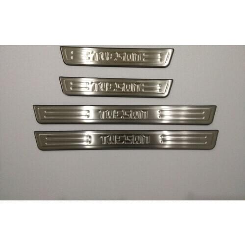 ACCESSORIES FIT FOR 2006 2007 2008 2009 2010 2011 2012 20132014 HYUNDAI TUCSON DOOR SCUFF SILL PANEL STEP PLATE COVER