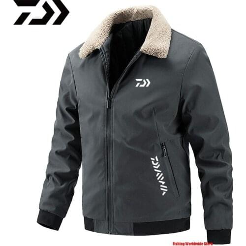 2021 New Autumn Winter Man DAIWA Fishing Jackets Man Keep Warm Windproof Fishing Clothings Outdoor Sport Camping Fishing Coats