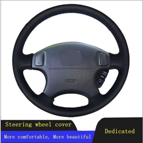 DIY Car Steering Wheel Cover Black Artificial Leather For Honda CRV CR-V 1997-2001 Accord 6 1998-2002 Odyssey 1998-2001 Prelude