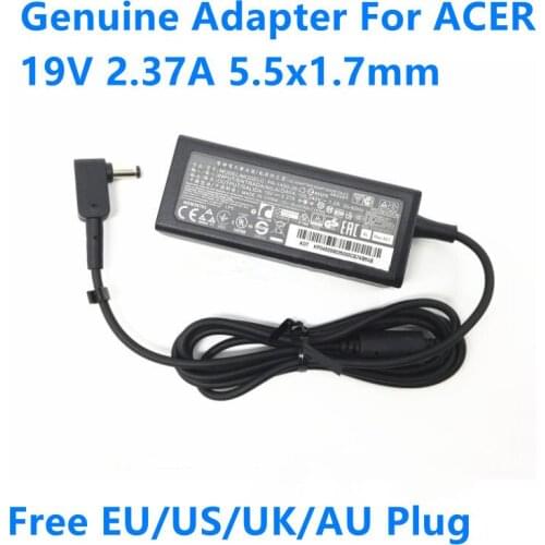 Genuine 19V 2.37A 45W 5.5x1.7mm ADP-45HE B PA-1450-26 AC Adapter For Acer Aspire V3 E3 E5 ES1 Series Laptop Power Supply Charger