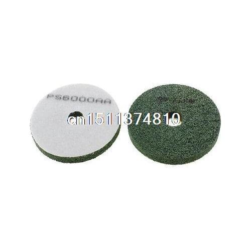 Tile Concrete Stone Wet/Dry Diamond Polishing Disc Pad 6000 Grit 2 Pcs