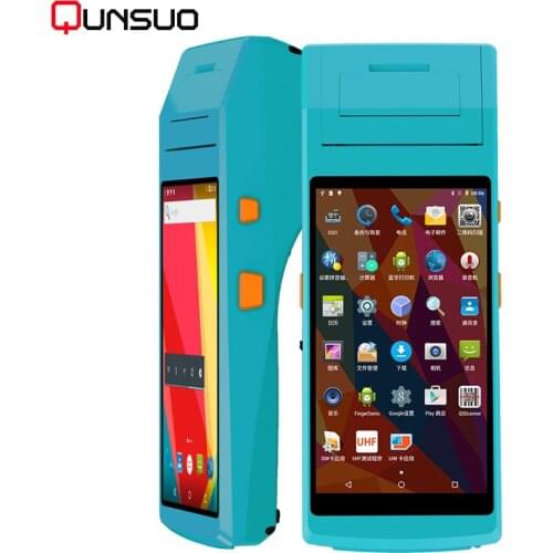Handheld Android 6.0 Pos Terminal Printer With Bluetooth Thermal Receipt Printer 3G WiFi Mobile Order POS Terminal