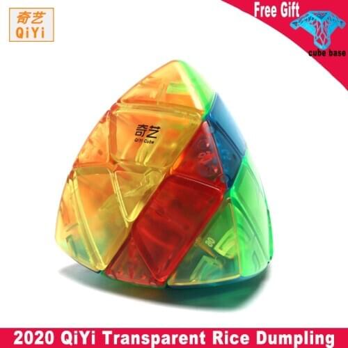 QiYi Transparent Rice Dumpling Cube MASTERMORPHIX Rice Dumpling cube Toys For Children Kids Competition Speed Puzzle Cubes