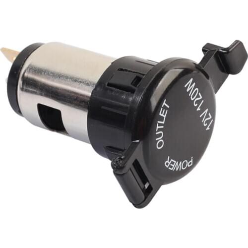 Car Cigarette Lighter Power Socket Plug Outlet for Auto Car Motorcycle Boat Riding Mower Tractor with Waterproof Cover Case12V
