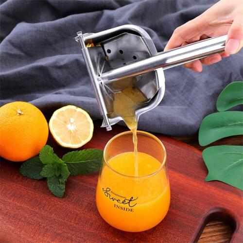 Stainless Steel Handheld Baby Fruit Juicer Lemon Tangerine Clip Durable Manual Squeezes Household Portable Juicer Kitchen Tools