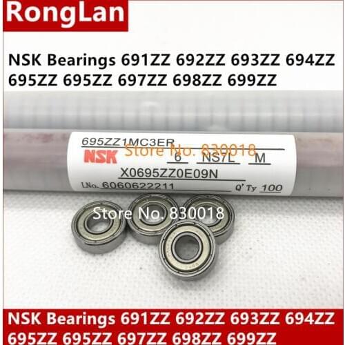 [SA]Japan NSK Bearings 691ZZ 692ZZ 693ZZ 694ZZ 695ZZ 695ZZ 697ZZ 698ZZ 699ZZ high-speed model of electric motors--50pcs/lot