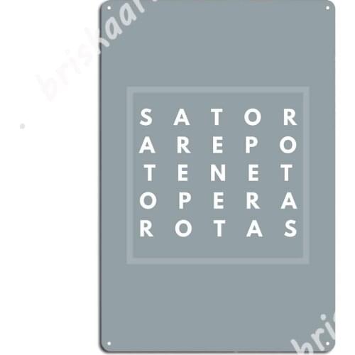 Sator Square Metal Signs personalized Garage Club Plaques Cinema Garage Tin sign Posters