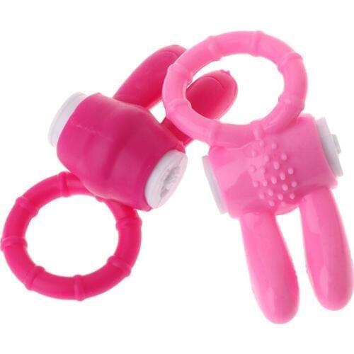 Sex toys cock rings for male Silicone Rabbit Vibrating Penis Cock Ring Clit Stimulator Vibrator for Couples dropshipping