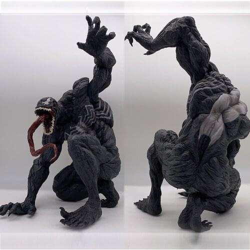 Crazy Toys Venom Action Figure Squatting Battle Version Statue Model Toy Collection Toys 30cm 2500g