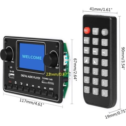 USB/SD/BT/FM/MP3 Player Decoder Board Bluetooth Music Player Module Digital Player