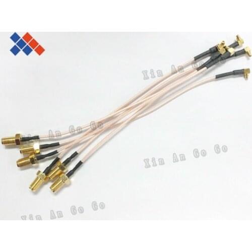 RP-SMA female to MMCX right angle pigtail cable RG316 cable 20CM/30CM/50CM