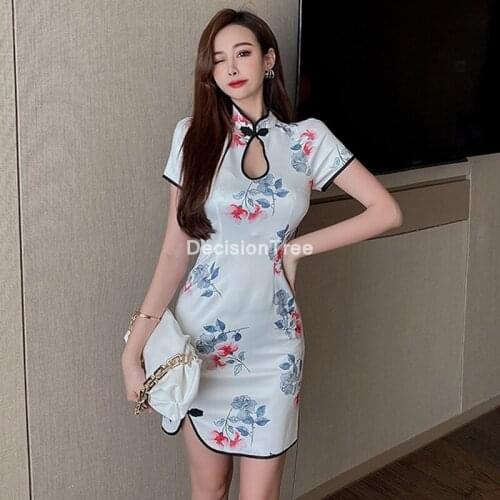 2021 chinese dress female lace cheongsam women novelty qipao dress elegant chinese dress qipao vestidos oriental party dress