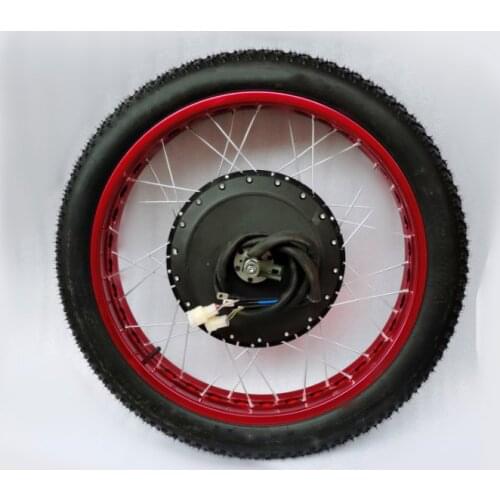 26X4.0 Fat tire QS Motor wheel 72V 8000W Motor wheel kit with fat tire