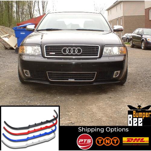 For AUDI A6 / S6 / RS6 C5 CUPRA R FRONT SPOILER BUMPER LIP Euro Spoiler Lip Universal 3 pcs Body Kit