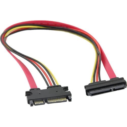 30cm SATA HDD Extension Converter wire for power on pc mining farm 15+7 Pin Cable Power Supply Adapter Cable Adapter Discounts