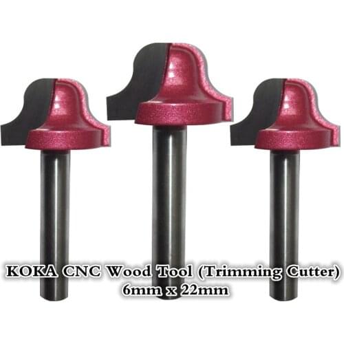 6mm*22mm,Freeshipping,CNC Computer machine tool,carbide woodworking insert router bit,Tungsten Trimming milling cutter,wood tool