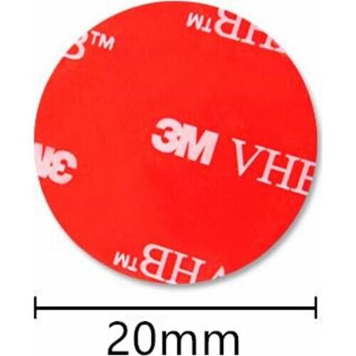 3M Auto Tape Size Round 20mm Double Sided Sticker Acrylic Foam Adhesive, Car Attachment Interior Tape home/office gadget items
