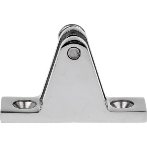 Bimini Top Deck Hinge 90 Degree 5.9 x 1.7 cm - Boats Cover Fittings Concave Base Hardware 316 Stainless Steel