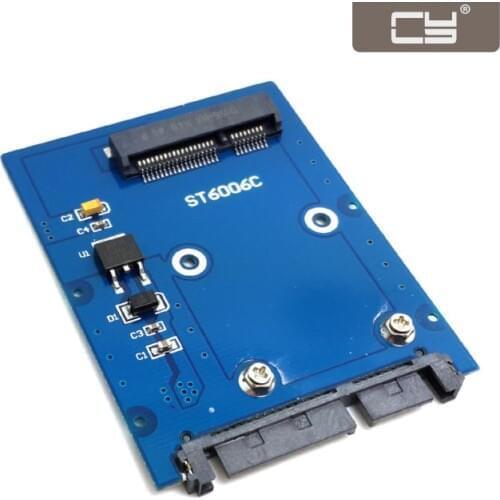 CY Slim Type Mini PCI-E mSATA SSD to 2.5" SATA 3.0 22pin HDD Adapter Hard Disk PCBA