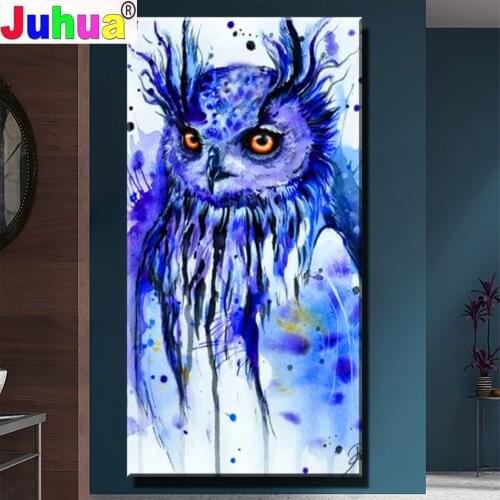 Animal Scene Diy Diamond Painting Full Square Round Embroidery Sale Wall Art Handmade Owl 3d Diamond Painting Home Decor