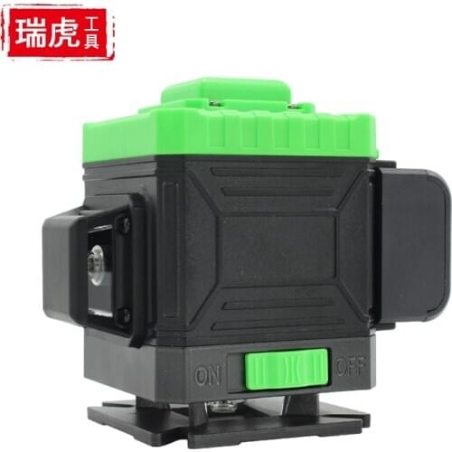 Laser level meter Strong light 3D laser slash 12-line green light outdoor projection line high precision ground and wall meter