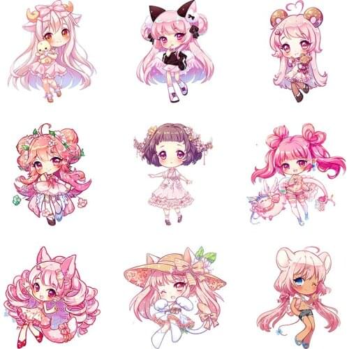 Three Ratels CA89 Nekopara Cute cartoon girl Room Decoration Bedroom Decor Wall Decals Wall Stickers for Kids Rooms