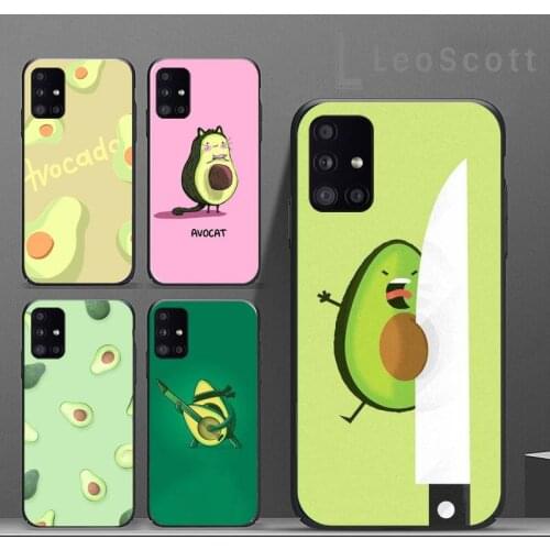 Avocado aesthetic cute fashion Phone Case For Samsung A32 A51 A52 A71 A50 A12 A21S S10 S20 S21 Plus Fe Ultra