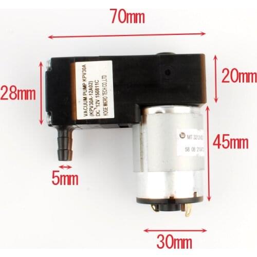 Powerful DC12V Vacuum Pump 8W 0.4A 450 Motor Strong High-grade KPV30A-12A02 quiet and strong