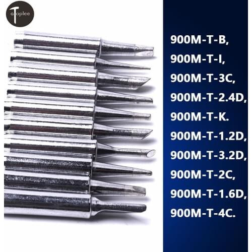 10Pcs Soldering Iron Tips 900M-T Soldering Iron Tip Lead-free Solder Tips Welding Head Soldering Tools
