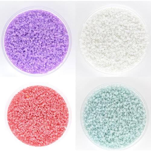2mm 1000pcs Cheap K010 10 Colors Czech Glass Acrylic Seed Beads Fits for Handmade DIY Necklace Bracelet Jewelry Making Wholesale