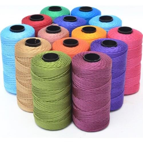 2pcs 39 Colors Polypropylene Sewing Thread 100g Handmade Artisan String Rope Craft Twisted Macrame Cord DIY Wedding Decor Supply