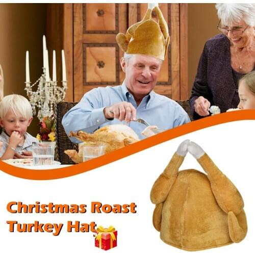 New Carnival Drumstick Hat Thanksgiving Turkey Hat Adult Irish Hat Unisex Adults Cloth gorro F Fast Ship