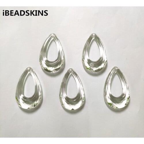 New arrival 56x34mm 66pcs clear Acrylic drop-shape beads for stud earrings/earrings accessories/Earring parts/ jewelry DIY