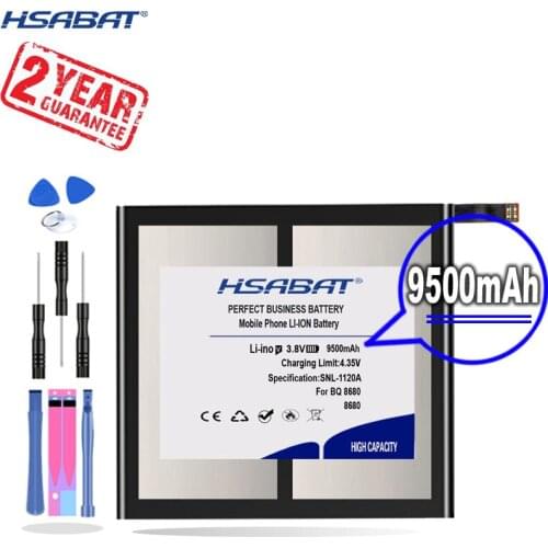 New Arrival [ HSABAT ] 9500mAh Replacement Battery for BQ bq battery 8680 tablet PC