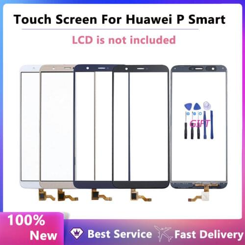 Front Glass Panel for Huawei P Smart FIG-LX1 FIG-L21 FIG-L22 Touch Screen Digitizer Sensor Lens Panel Replacement part(No lcd